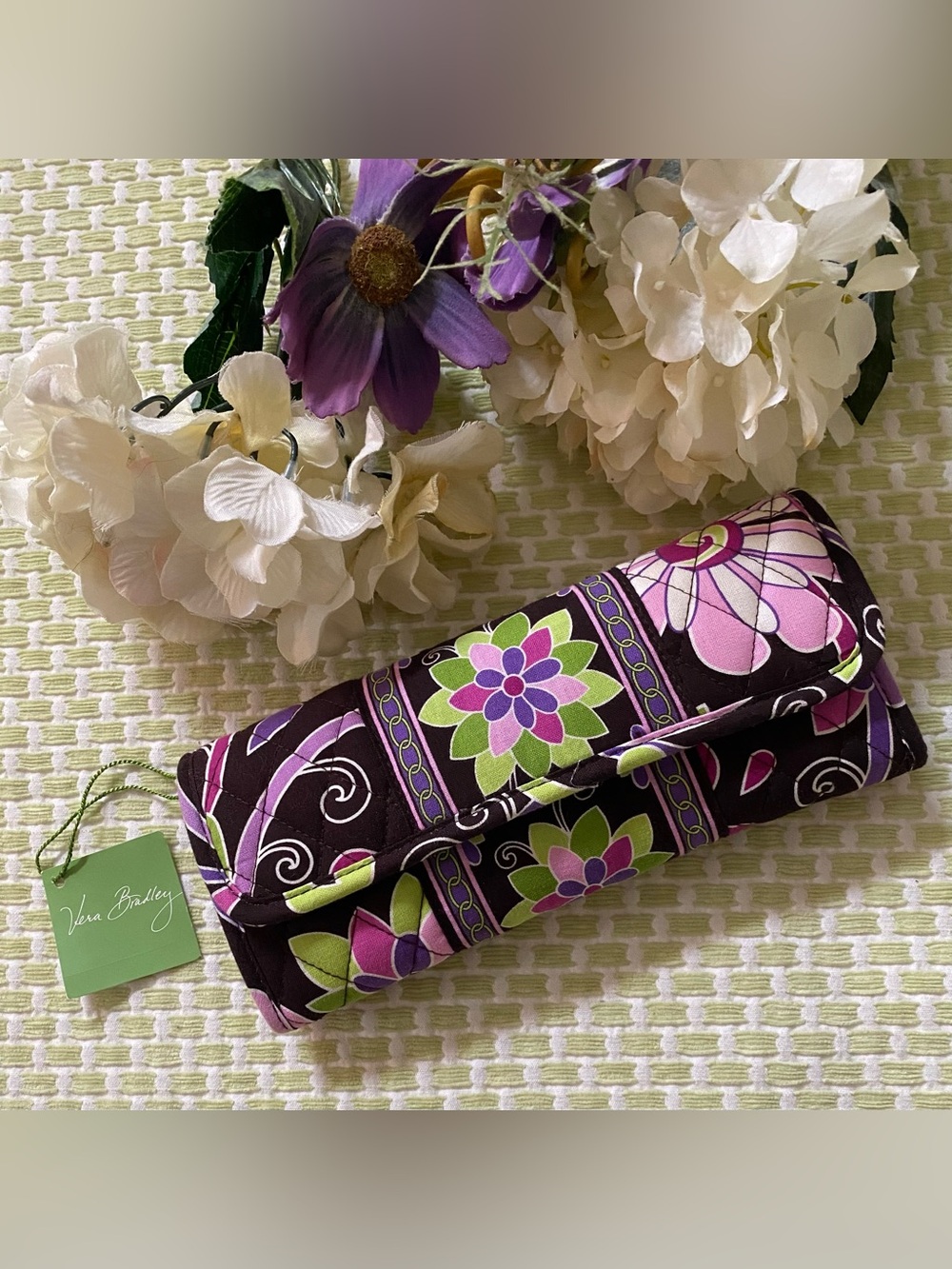 🪷Vera Bradley Purple Punch Crossbody Wallet
